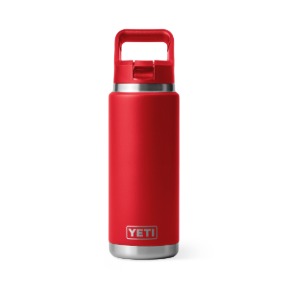 YETI Rambler 26 oz Rescue Red Bottle with Straw Cap