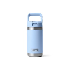Yeti Rambler Jr. 12 Oz Kids Water Bottle with Straw Cap Big Sky Blue