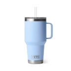 Yeti Rambler 35 Oz Straw Mug with Straw Lid Big Sky Blue