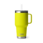 Yeti Rambler 35 Oz Straw Mug with Straw Lid Firefly Yellow