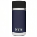 YETI RAMBLER 12 OZ BOTTLE WITH HOTSHOT CAP - NAVY