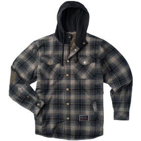 Troll Co. Grizzly Flannel Jacket-Black/Grit