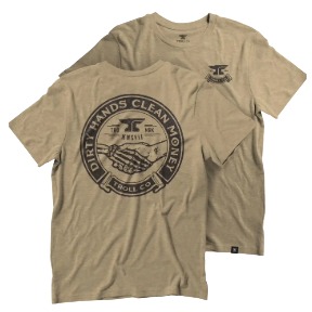 Men's Dirty Hands Clean Money Haggler Tee-Tan