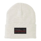 Troll Co. Premium Knit Beanie-White