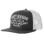 DHCM Catena Trucker Hat Charcoal and White
