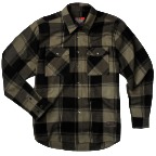 Troll Co. Men's Gridlock Button-Down Long Sleeve Flannel Shirt-Grit
