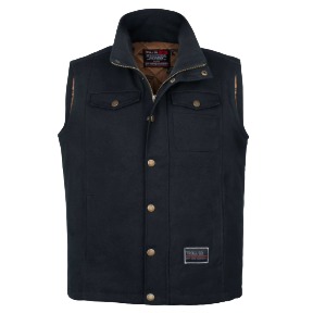 Men's Troll Co. Clothing Toro Insulated Canvas Vest-Black