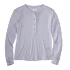WOMEN'S CARHARTT TENCEL FIBER SERIES RELAXED FIT LONG SLEEVE RIBBED HENLEY-
