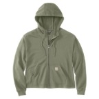WOMEN'S CARHARTT TENCEL FIBER SERIES LOOSE FIT FULL-ZIP SWEATSHIRT- AVERY