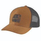 CARHARTT MESH-BACK LOGO EMBROIDERED CAP- BROWN