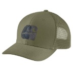 CARHARTT MESH-BACK LOGO EMBROIDERED CAP- DUSTY OLIVE
