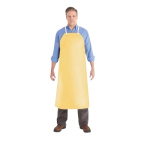 Hycar® Apron, 35 in x 45 in, Nitrile/Poly-Cotton, Yellow
