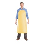 Hycar® Apron, 35 in x 45 in, Nitrile/Poly-Cotton, Yellow