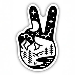 PEACE SCENE STICKER