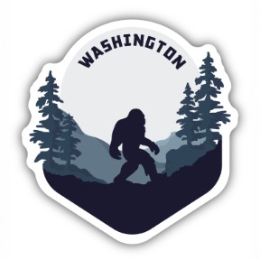 WILD SASQUATCH WASHINGTON STICKER