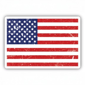 AMERICAN FLAG STICKER