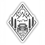 OUTDOOR JEEP SCENE STICKER