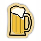 BEER STEIN STICKER