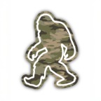 CAMO SASQUATCH STICKER