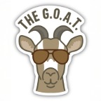 THE GOAT STICKER