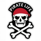 PIRATE LIFE STICKER