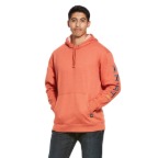 ARIAT REBAR GRAPHIC HOODIE- VOLCANIC HEATHER