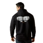 ARIAT REBAR WORKMAN BARE KNUCKLE HOODIE- BLACK