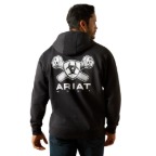 ARIAT REBAR WORKMAN BOLT HOODIE- CHARCOAL HEATHER
