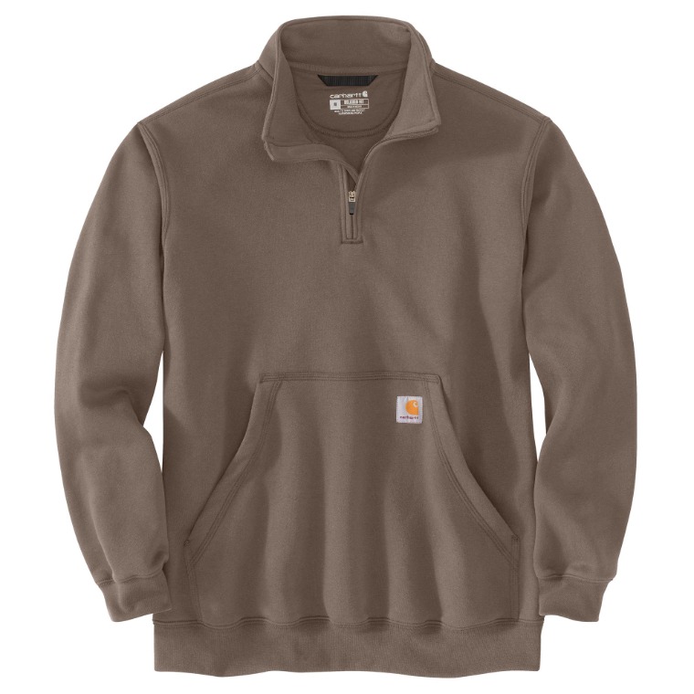 WORK 'n MORE - CARHARTT LOOSE FIT MIDWEIGHT QUARTER ZIP MOCK-NECK