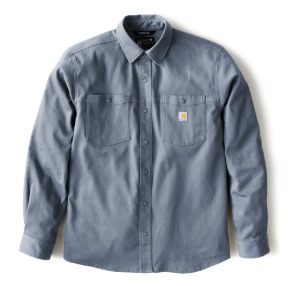 CARHARTT MONTANA RUGGED FLEX RELAXED FIT CORDUROY LONG SLEEVE SHIRT- FADED