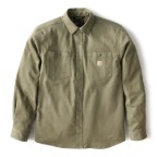 CARHARTT MONTANA RUGGED FLEX RELAXED FIT CORDUROY LONG SLEEVE SHIRT- DUSTY