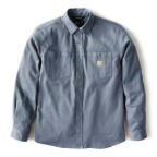 CARHARTT MONTANA RUGGED FLEX RELAXED FIT CORDUROY LONG SLEEVE SHIRT- FADED