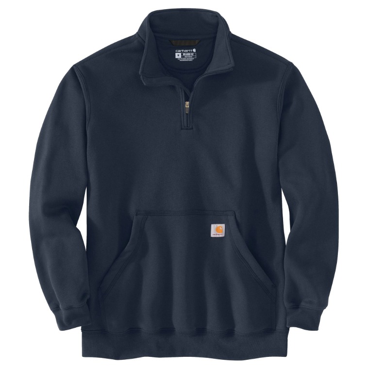 WORK 'n MORE - CARHARTT MID-WEIGHT QUARTER-ZIP MOCK-NECK