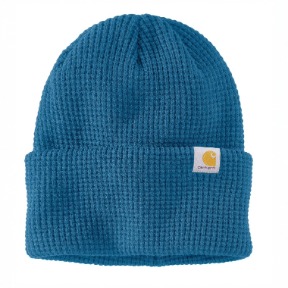 CARHARTT KNIT WAFFLE BEANIE- HORIZON BLUE