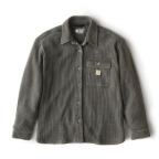 CARHARTT WOMEN'S OVERSIZED-FIT HEAVYWEIGHT WAFFLE KNIT SHIRT- CARBON HEATHER