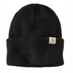 CARHARTT KNIT WAFFLE BEANIE- BLACK