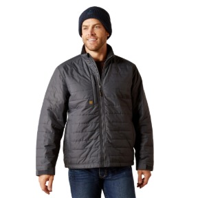 ARIAT REBAR RIPSTOP LIGHTWEIGHT INSULATED JACKET- REBAR GREY