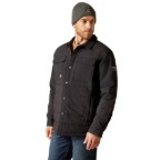 ARIAT REBAR CORDURA RIPSTOP INSULATED SHIRT JACKET- BLACK