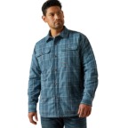ARIAT REBAR FLANNEL INSULATED SHIRT JACKET- BLUESTONE