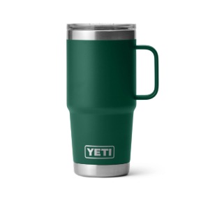YETI RAMBLER 20 OZ TRAVEL MUG WITH STRONGHOLD LID FOREST GREEN