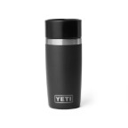 YETI RAMBLER 12 OZ BLACK BOTTLE WITH HOTSHOT CAP