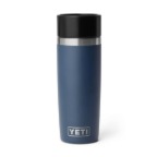 YETI RAMBLER 16 OZ NAVY BOTTLE WITH HOTSHOT CAP