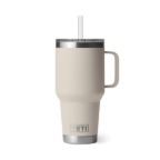 YETI RAMBLER CAPE TAUPE STRAW MUG