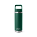 YETI RAMBLER 18 OZ BOTTLE WITH STRAW CAP FOREST GREEN