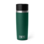 YETI RAMBLER 16 OZ BOTTLE WITH HOTSHOT CAP FOREST GREEN