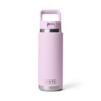 YETI RAMBLER 26 OZ WATER BOTTLE WITH STRAW CAP CHERRY BLOSSOM