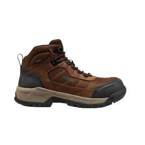 Keen Utility Skokie Hiker Men0s Mid Top Carbon Toe Work Boot Brown