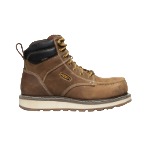 Men's KEEN Utility 6" Composite Toe WP Wedge Sole Moc Toe Work Boot Brown
