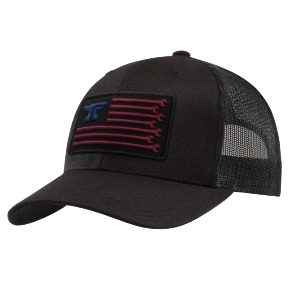 Anvil Flagship Curved Brim Trucker Hat Black
