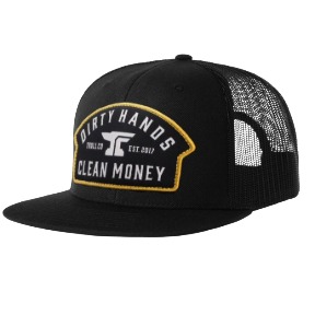 DHCM Patch Trucker Hat Black